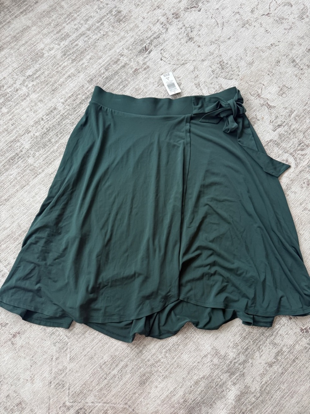 Torrid Emerald Faux Wrap Skirt with Bow 1X